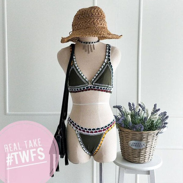 Nikky Crochet Trim Bikini