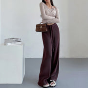 Marissa Ribbed Knit Wide Leg Pants