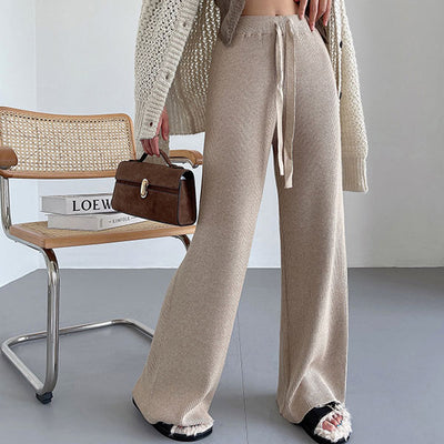 Marissa Ribbed Knit Wide Leg Pants