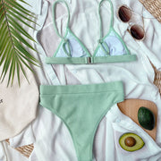 Hollie Ribbed Style Triangle Top Bikini