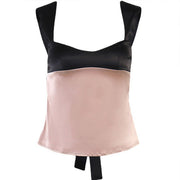 Melissa Colour Block Satin Top