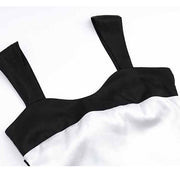 Melissa Colour Block Satin Top