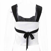 Melissa Colour Block Satin Top