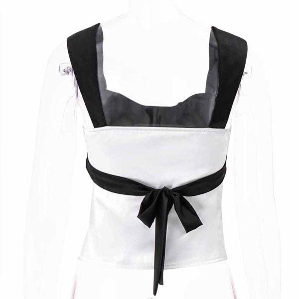 Melissa Colour Block Satin Top