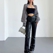 Elyse Long Sleeve Open Front Shrug Sweater
