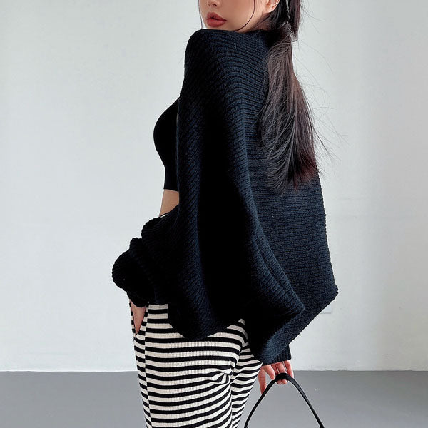 Elyse Long Sleeve Open Front Shrug Sweater