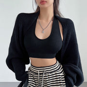 Elyse Long Sleeve Open Front Shrug Sweater