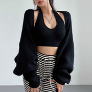 Elyse Long Sleeve Open Front Shrug Sweater