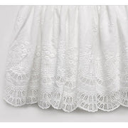 Mandy White Embroidered Print Mini Skirt