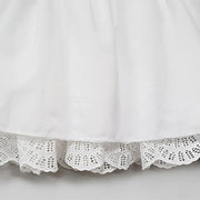 Mandy White Embroidered Print Mini Skirt