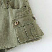 Alicia Mid Rise Cargo Skort