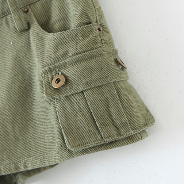Alicia Mid Rise Cargo Skort