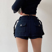 Alicia Mid Rise Cargo Skort