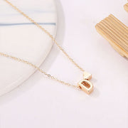 Nelly Dainty Heart & Personalized Initial Necklace