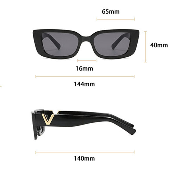 Grace Rectangle Vintage Sunglasses