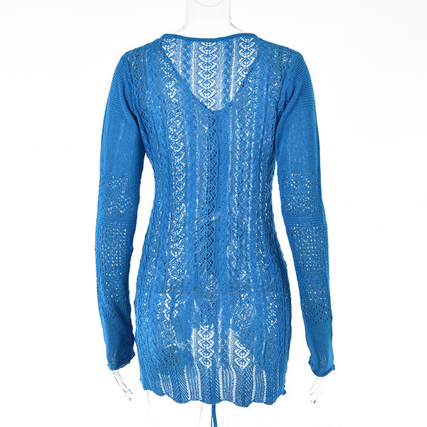 Taylor Ruched Front Crochet Swim Cover Up