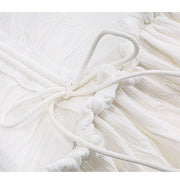Alicia White Coquette Style Ruched Mini Dress