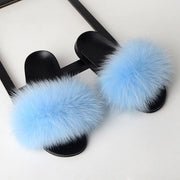 Rita Faux Fur Slide Sandals