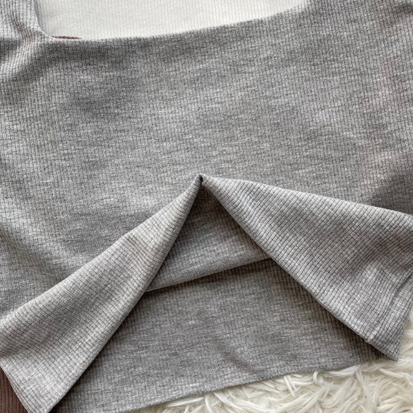 Madison Halter Ribbed Crop Tank Top