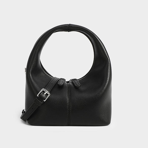 Jenn Minimalist Leather Hobo Bag