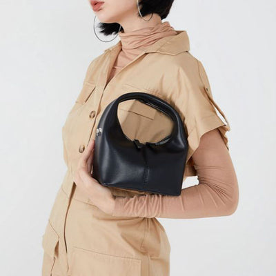 Jenn Minimalist Leather Hobo Bag