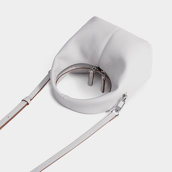 Jenn Minimalist Leather Hobo Bag