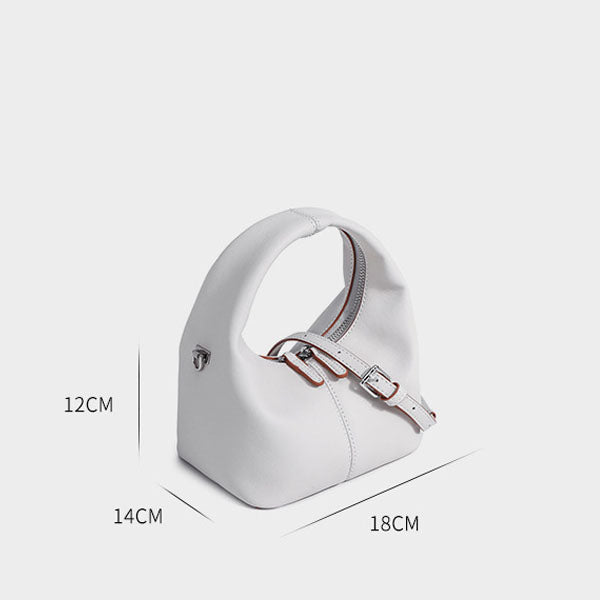 Jenn Minimalist Leather Hobo Bag