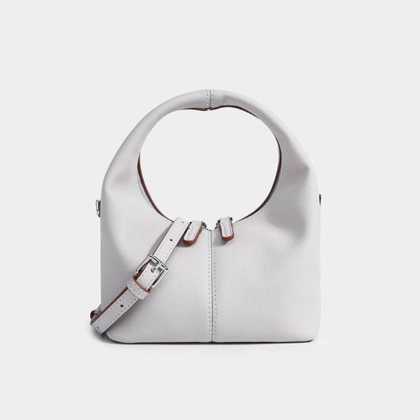 Jenn Minimalist Leather Hobo Bag