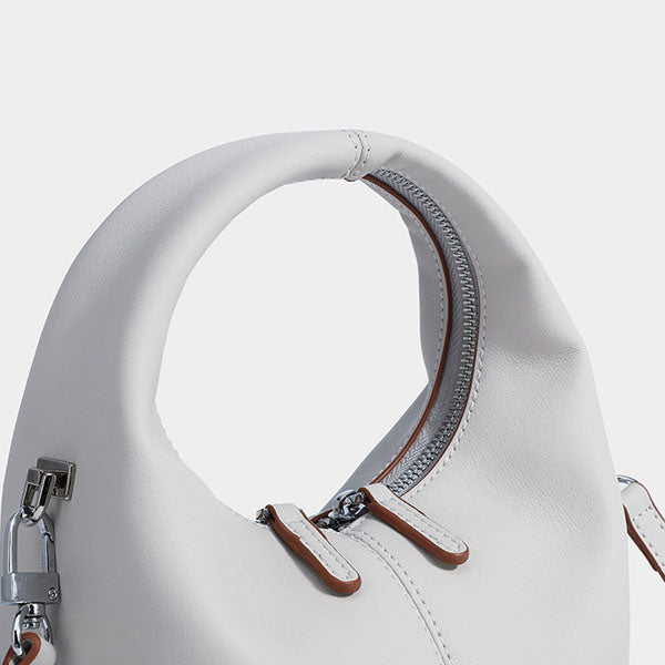Jenn Minimalist Leather Hobo Bag