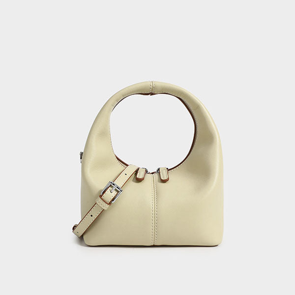 Jenn Minimalist Leather Hobo Bag