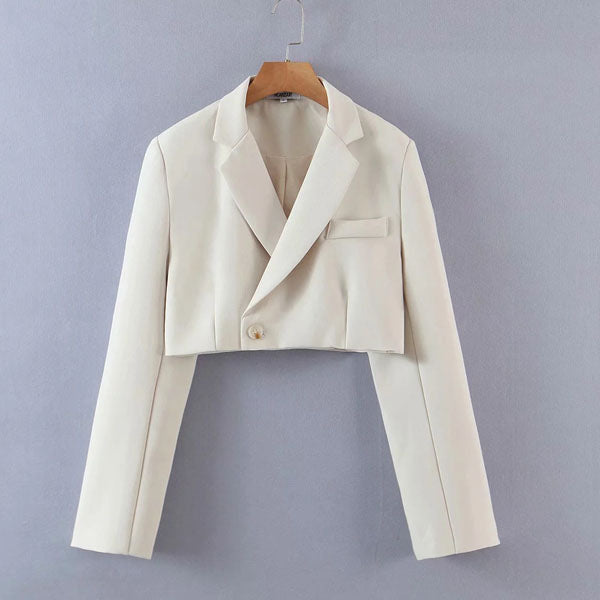 Kenza Cropped Blazer Skirt Set