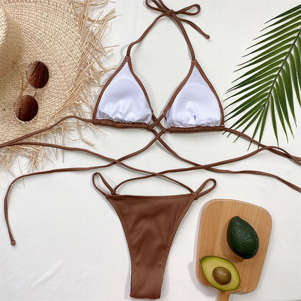 Haley Halter Bikini Set