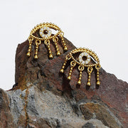 Liliana Evil Eye Tassel Earrings