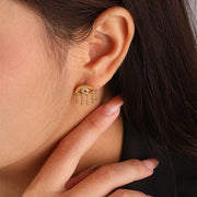 Liliana Evil Eye Tassel Earrings