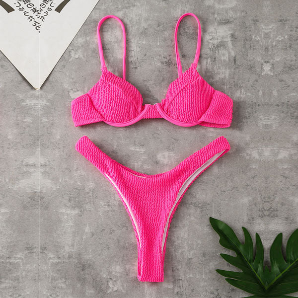 Rayanne Ribbed Style Summer Bikini Set