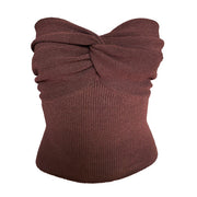 Maggie Twist Front Knit Tube Top