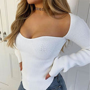 Charlie Scoop Neck Knit Top